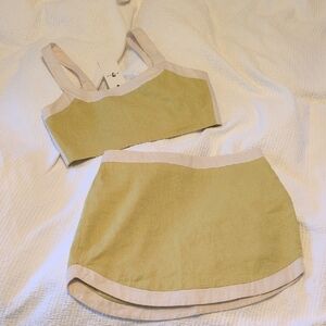7 For All Mankind Two Piece Linen Set Size Large